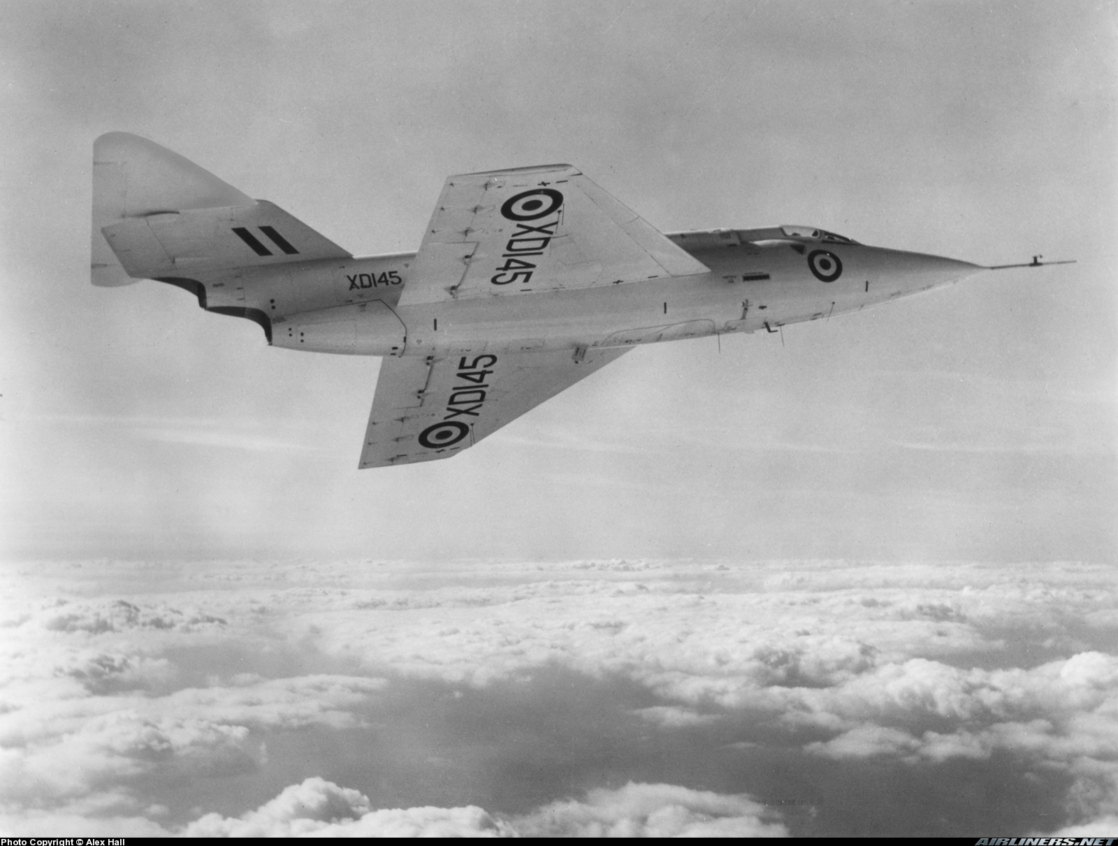 September 1954: Saunders Roe SR-53 in flight.