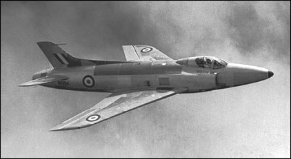 September 1954: Supermarine Swift in flight.