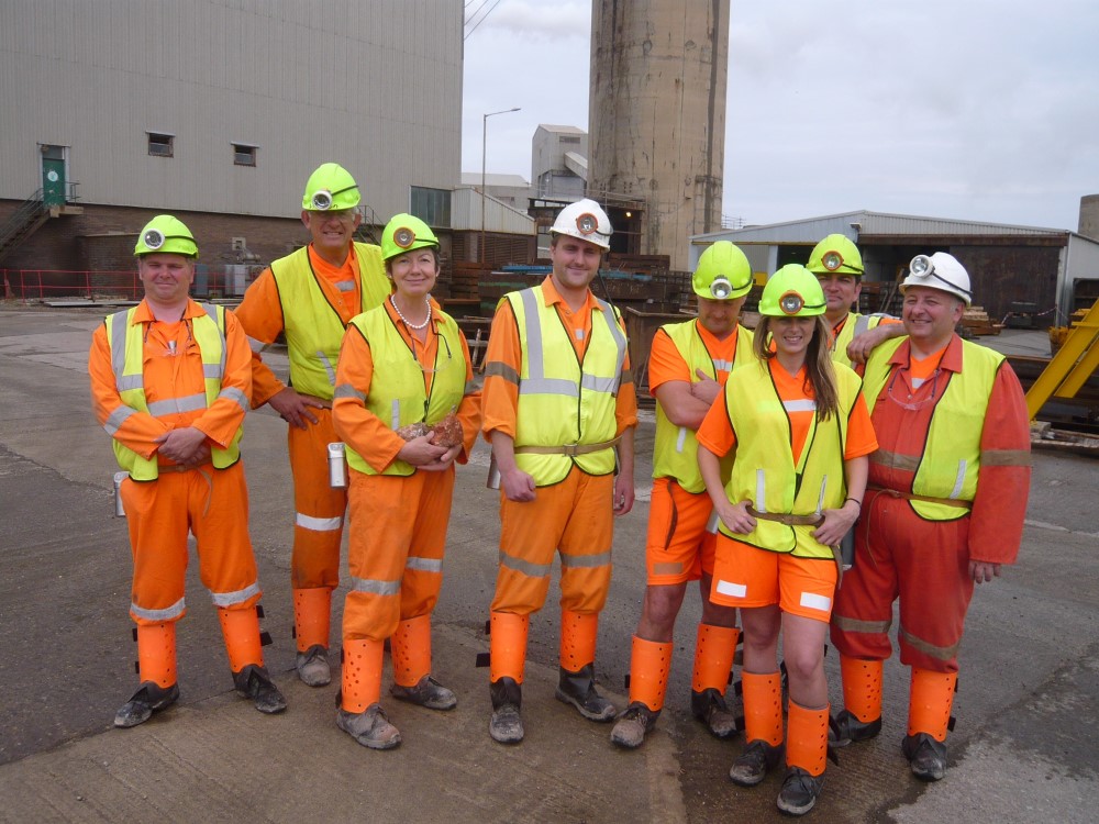 Boulby Potash Mine: The whole team.
