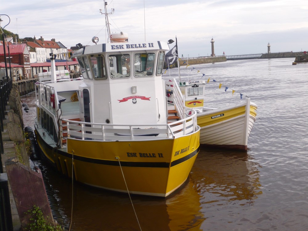 Boulby Mines: The famous yellow boats of Whitby. Different ones in 2016, but still yellow.