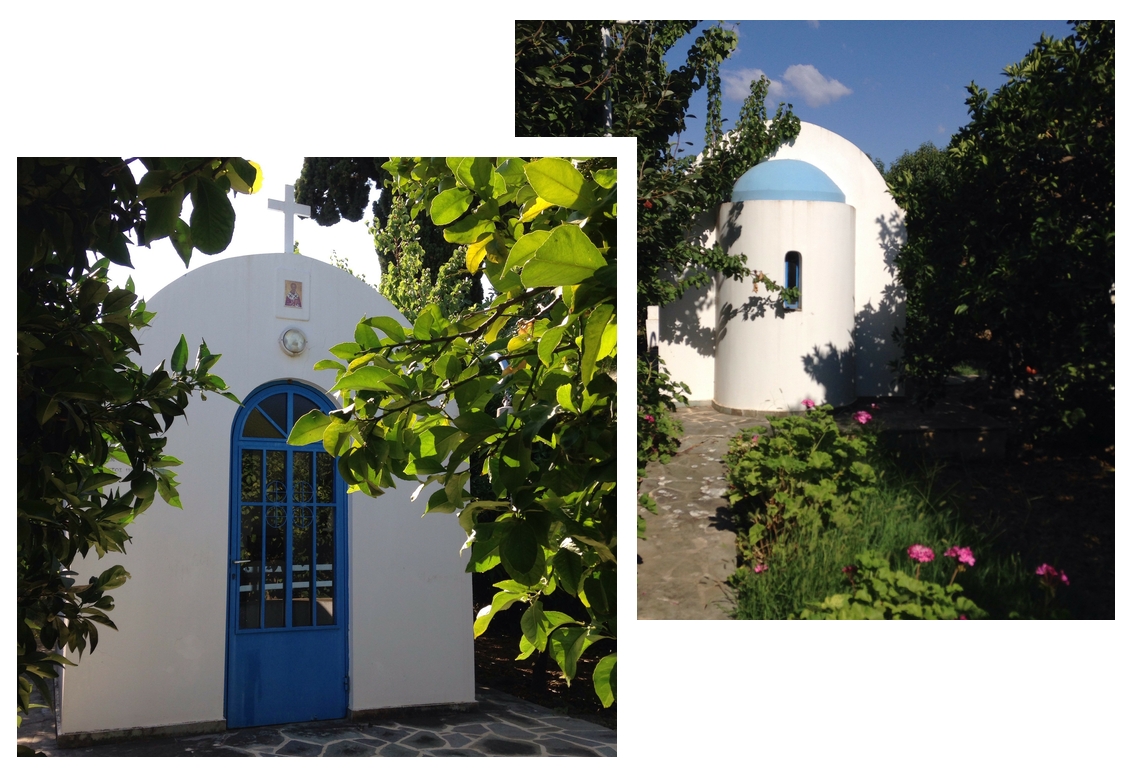 Lighting a Candle for Diddley - Bertie Meets Toffer: Family Chapel in Greece.