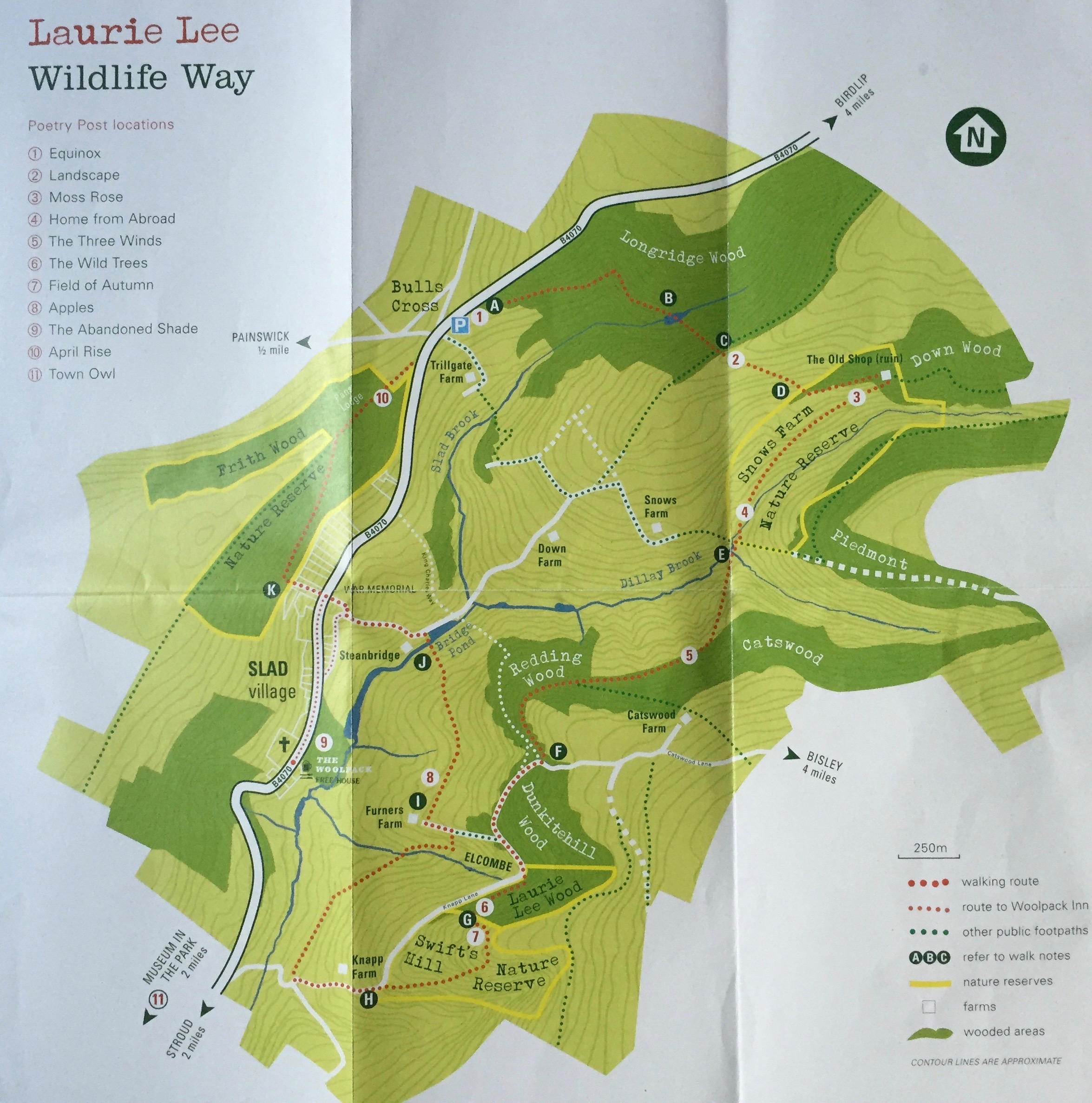 Laurie Lee - Wildlife Way Map