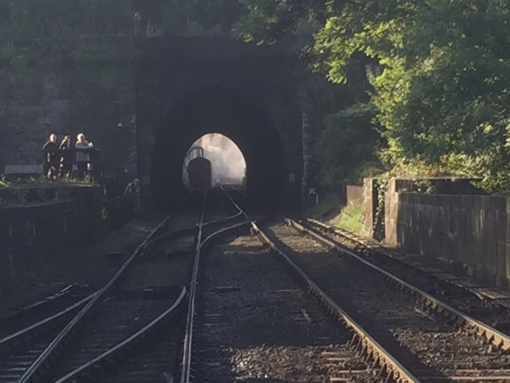 North Yorkshire Moors Railway - NYMR: A glimpse through the tunnel to the magic of the engine sheds.