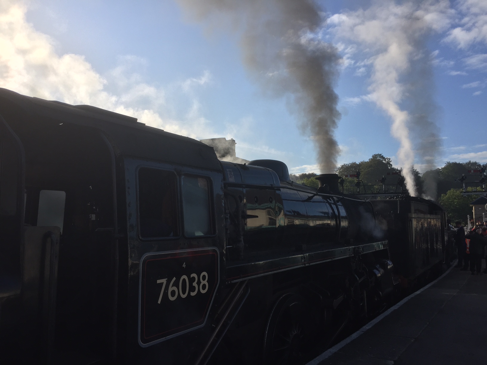 North Yorkshire Moors Railway - NYMR: Early morning Double Header to Pickering.