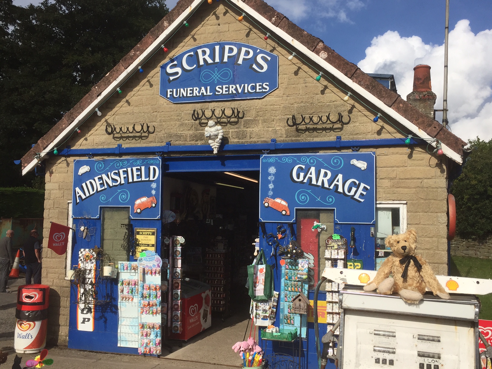 North Yorkshire Moors Railway - NYMR - Heartbeat: Scripp's Garage and Funeral Parlour.