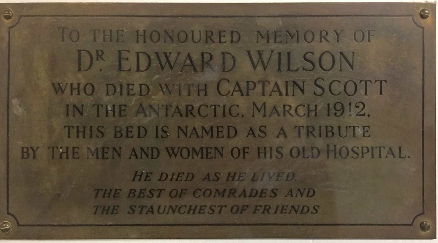 Plaque in St George's Hospital, Tooting