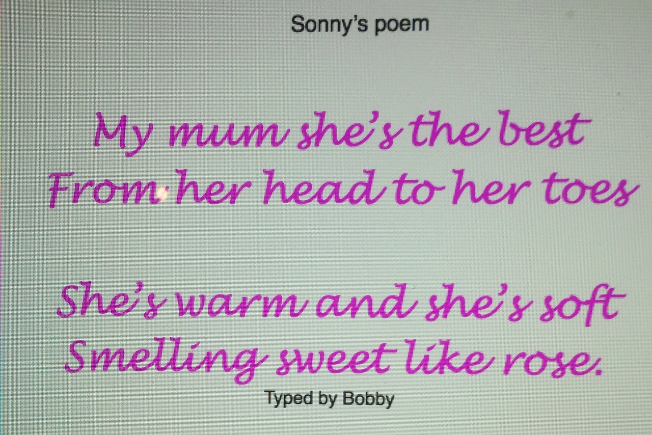 Let There be Light: Sonny's Poem.