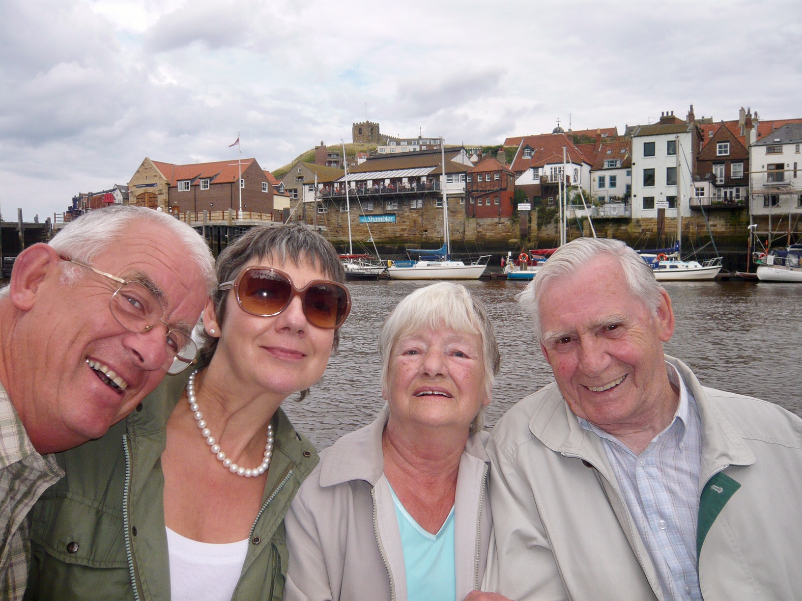 Middlesbrough: Bobby, Diddley, Shelagh & Dennis at Whitby.