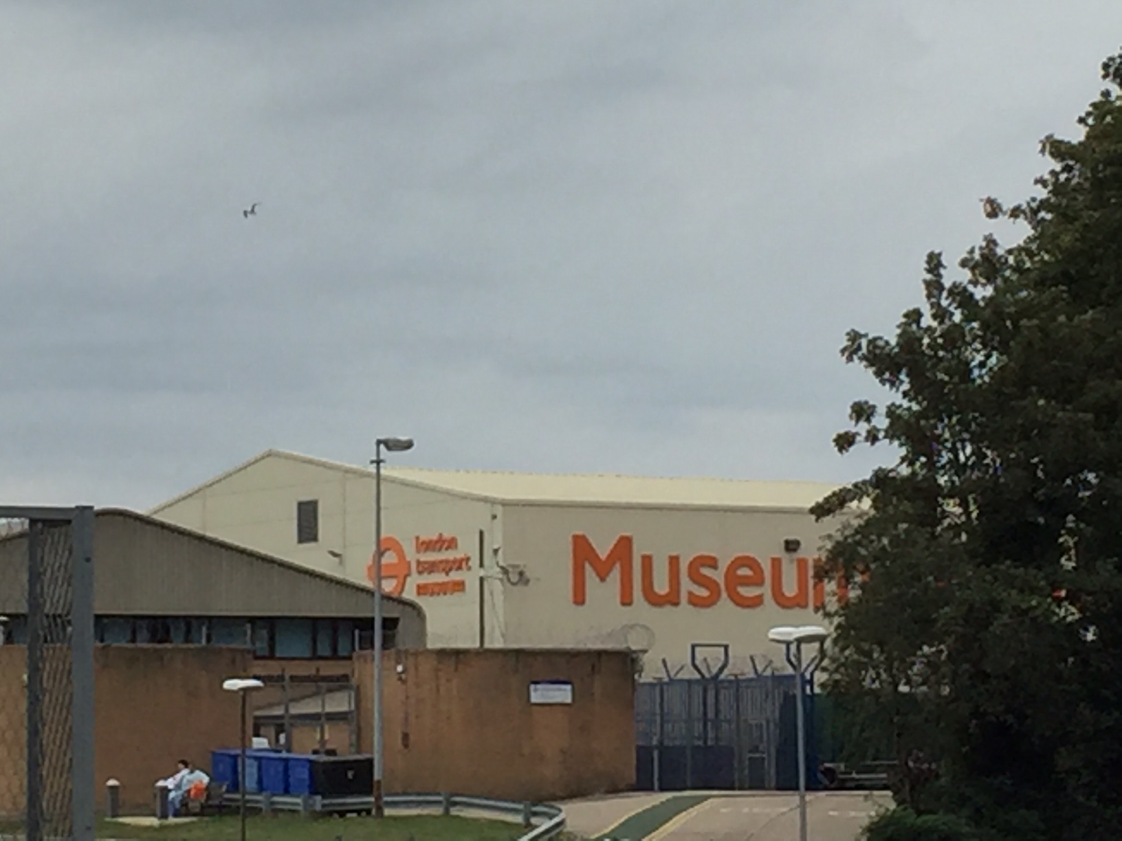 London Transport Museum: First sight of the museum on leaving Acton station. Not very exciting is it?