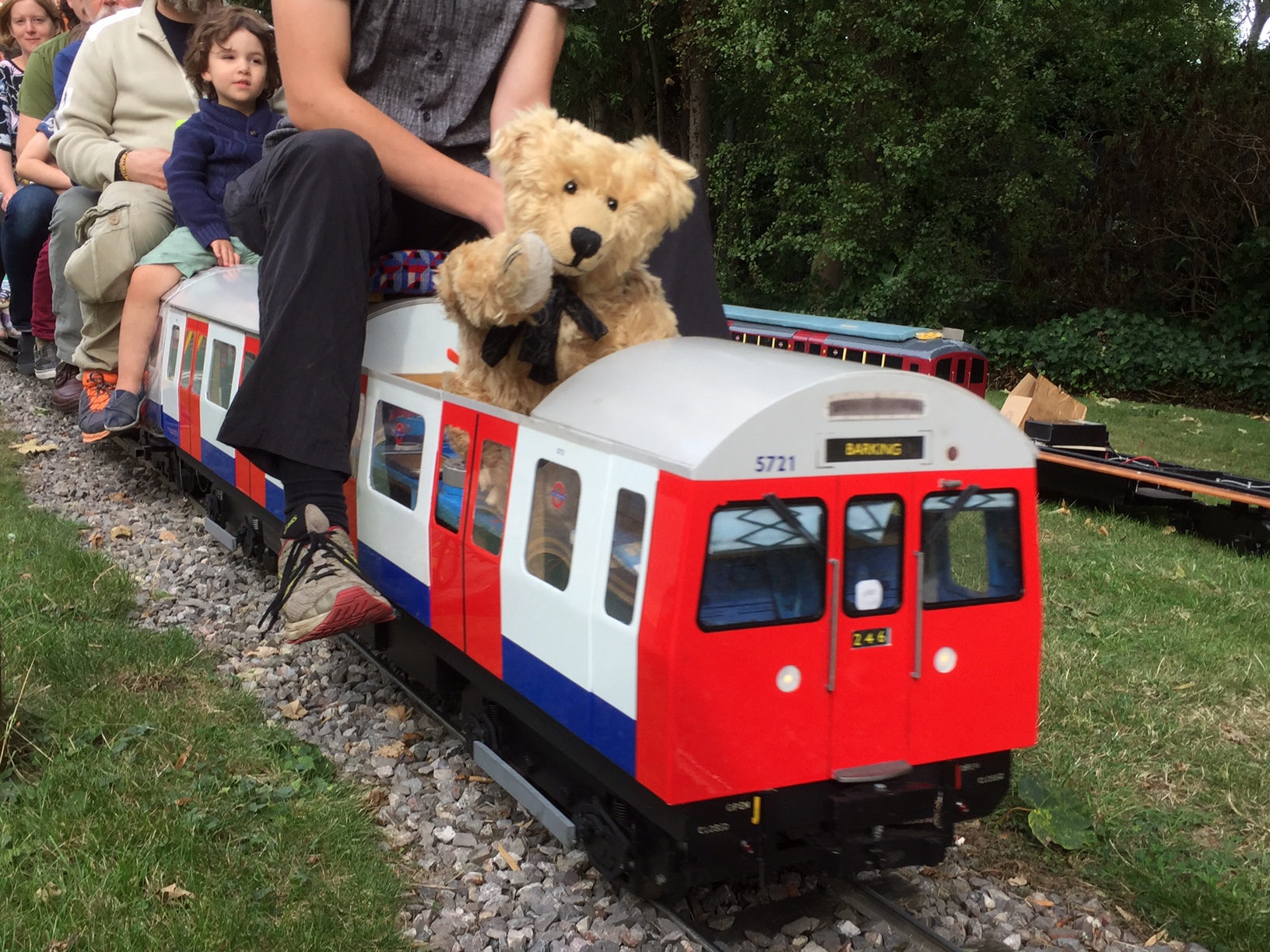 London Transport Museum: Wow …this is more like it. A railway especially for me. A tube train...