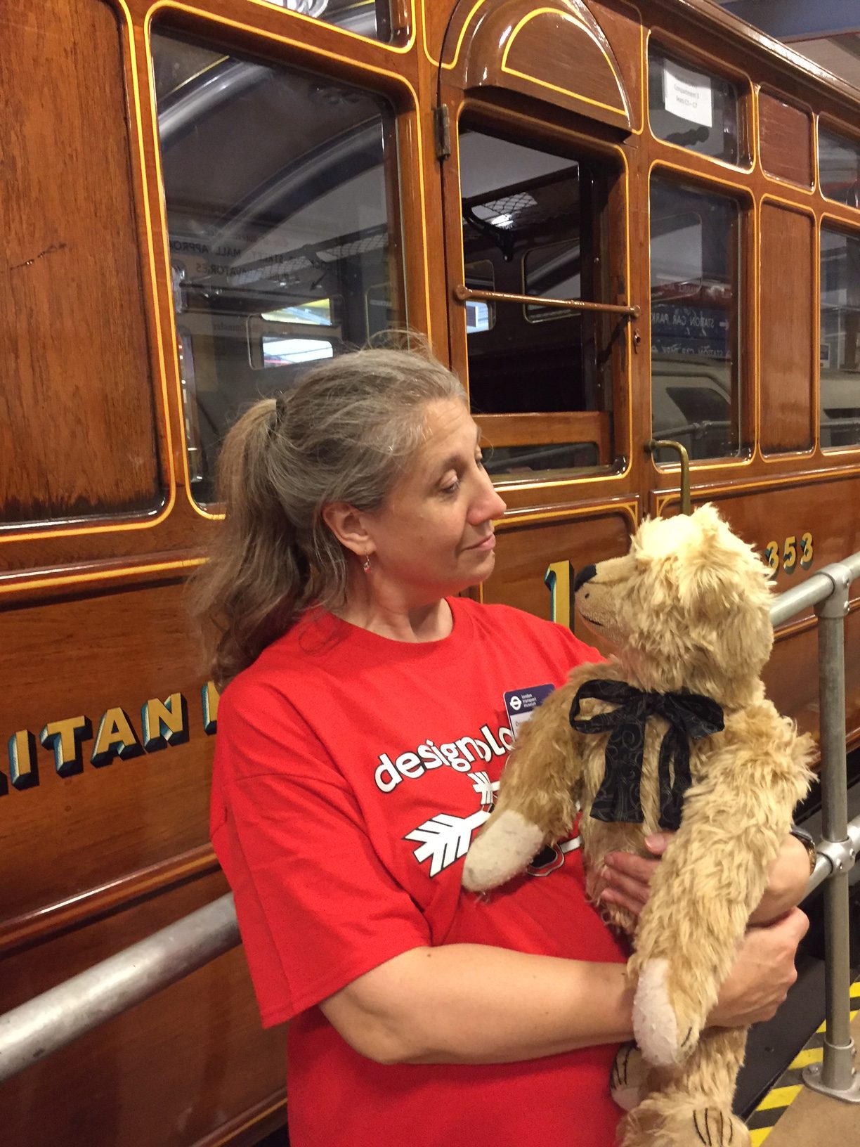 London Transport Museum: Our Second volunteer. Looking after Victorian steam train carriages from the Metropolitan Railway.