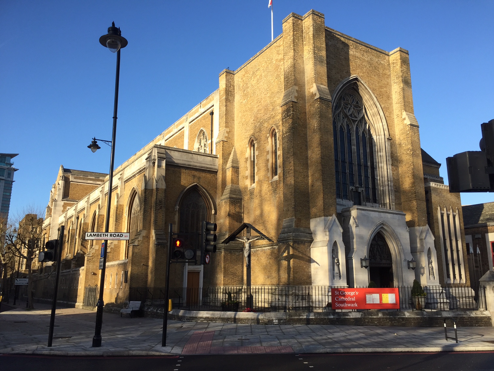 London Transport Museum. Lighting a Candle for Diddley: St George's Cathedral, Southwark.