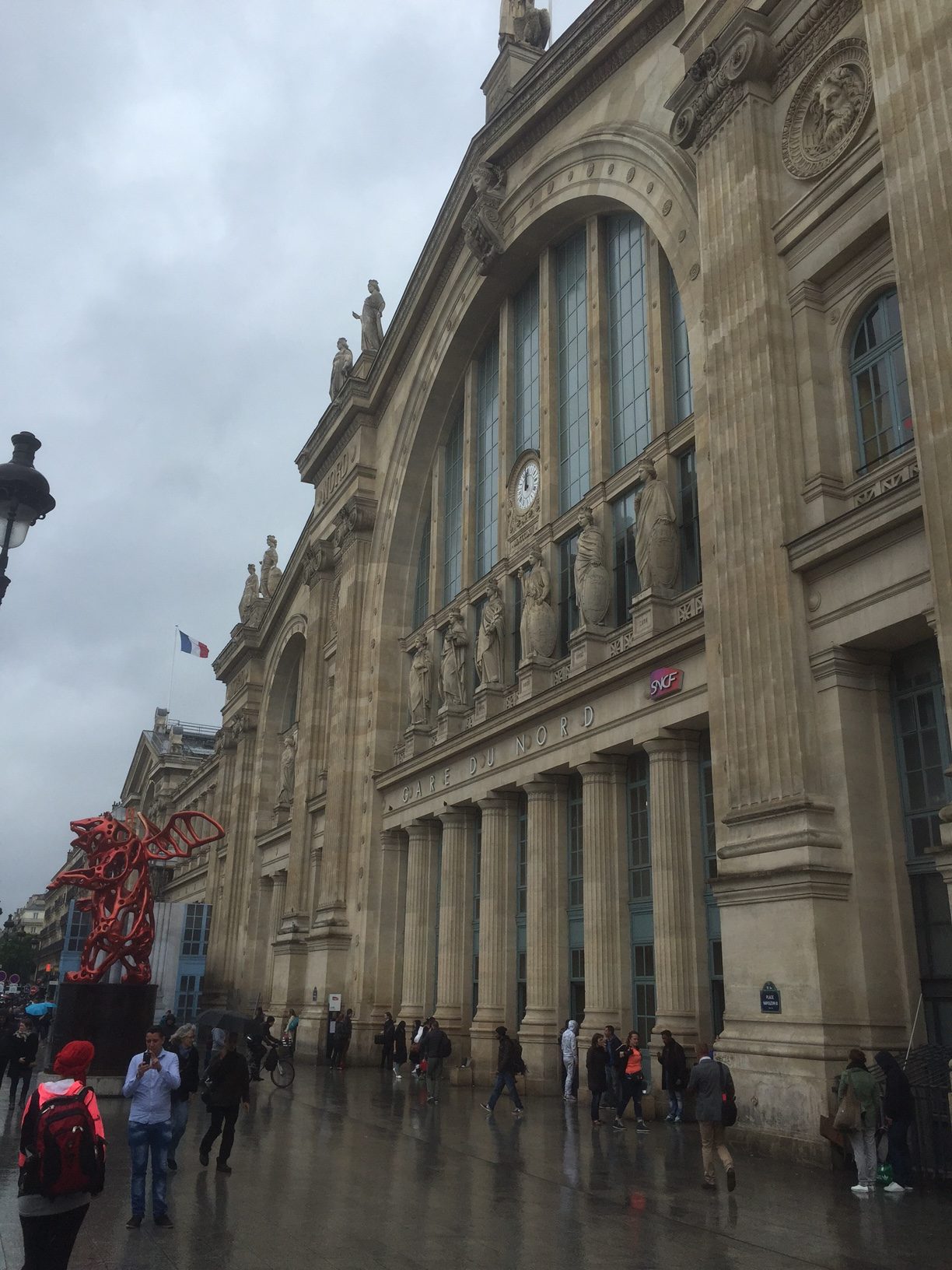 Paris: Gare Du Nord Station Frontage.