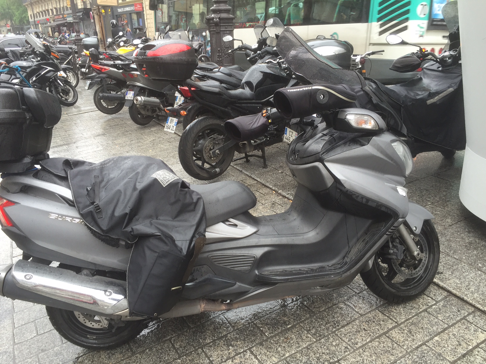 Paris: Motor cycle taxi. Don't think so!