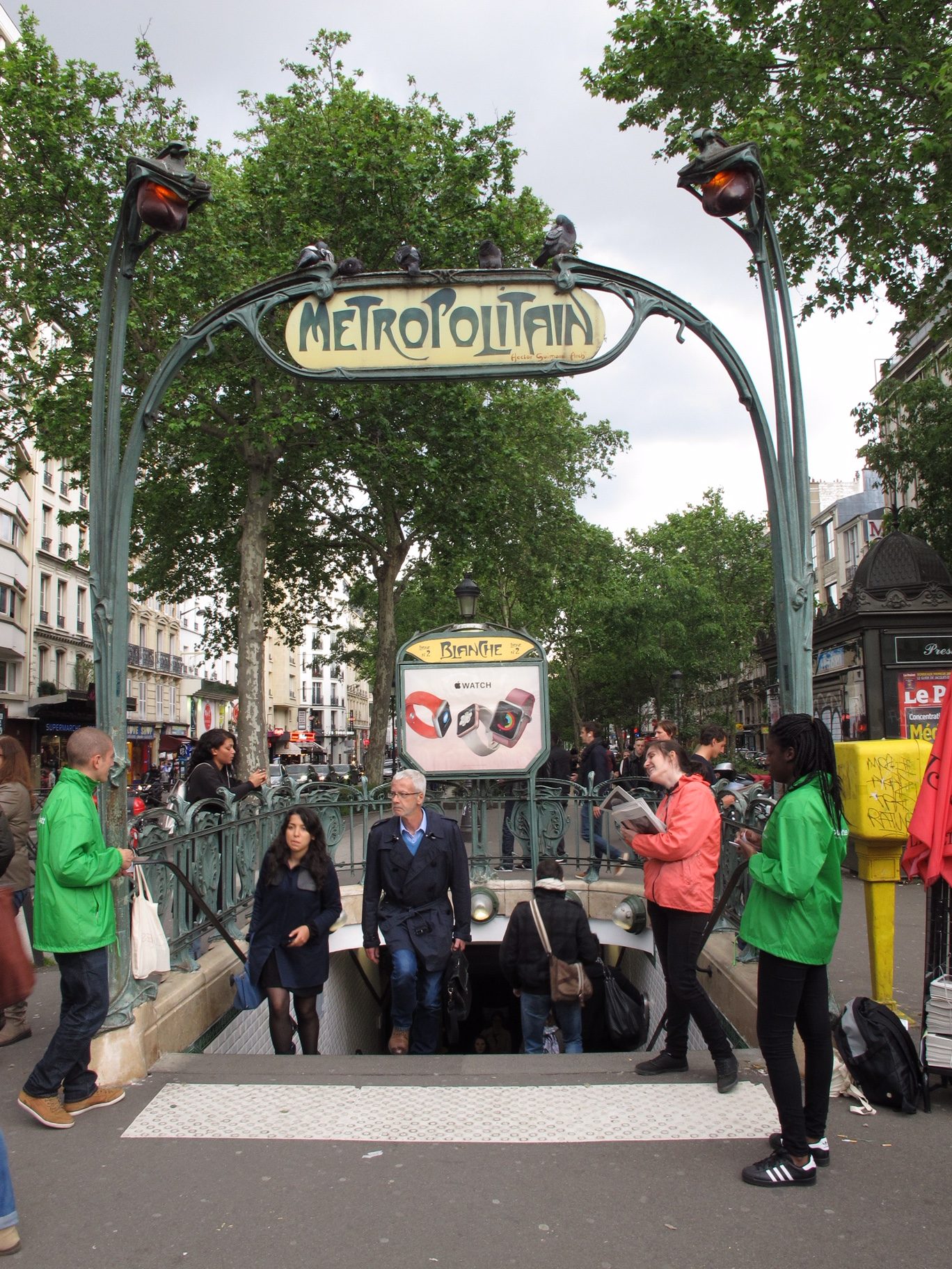 Paris: Blanche Metro Station, Montmartre.