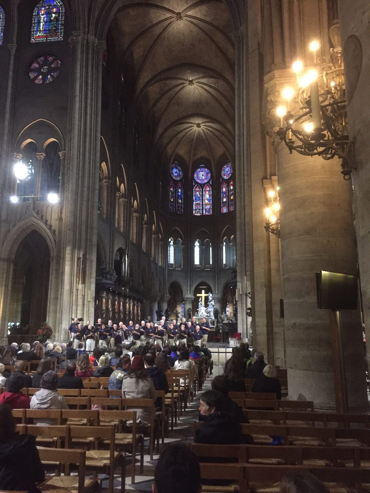 Paris:The Nave of Notre Dame.
