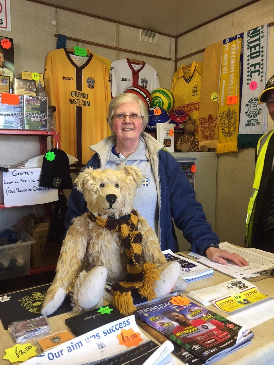 Sutton United: Inside the Club Shop.