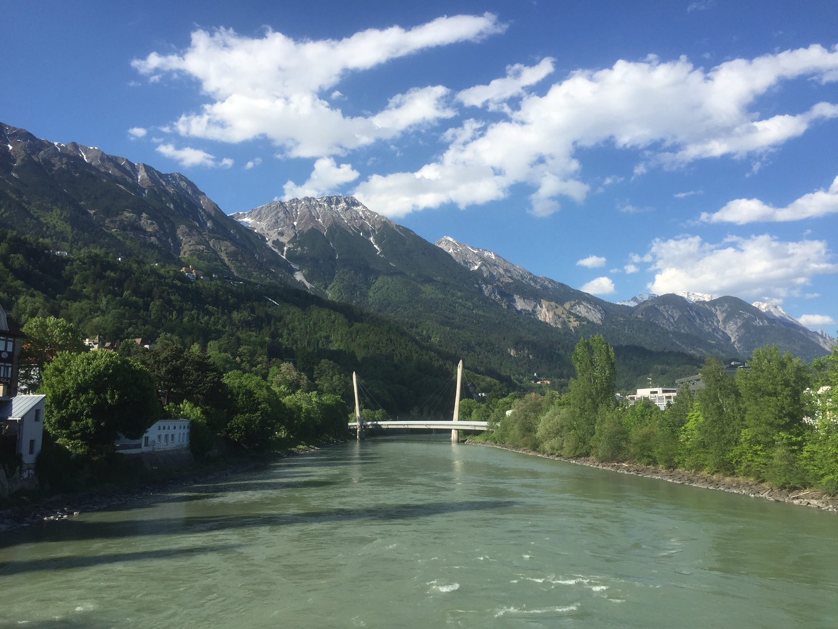 Austira: The River Inn in Innsbruck…a tributary to the Danube.