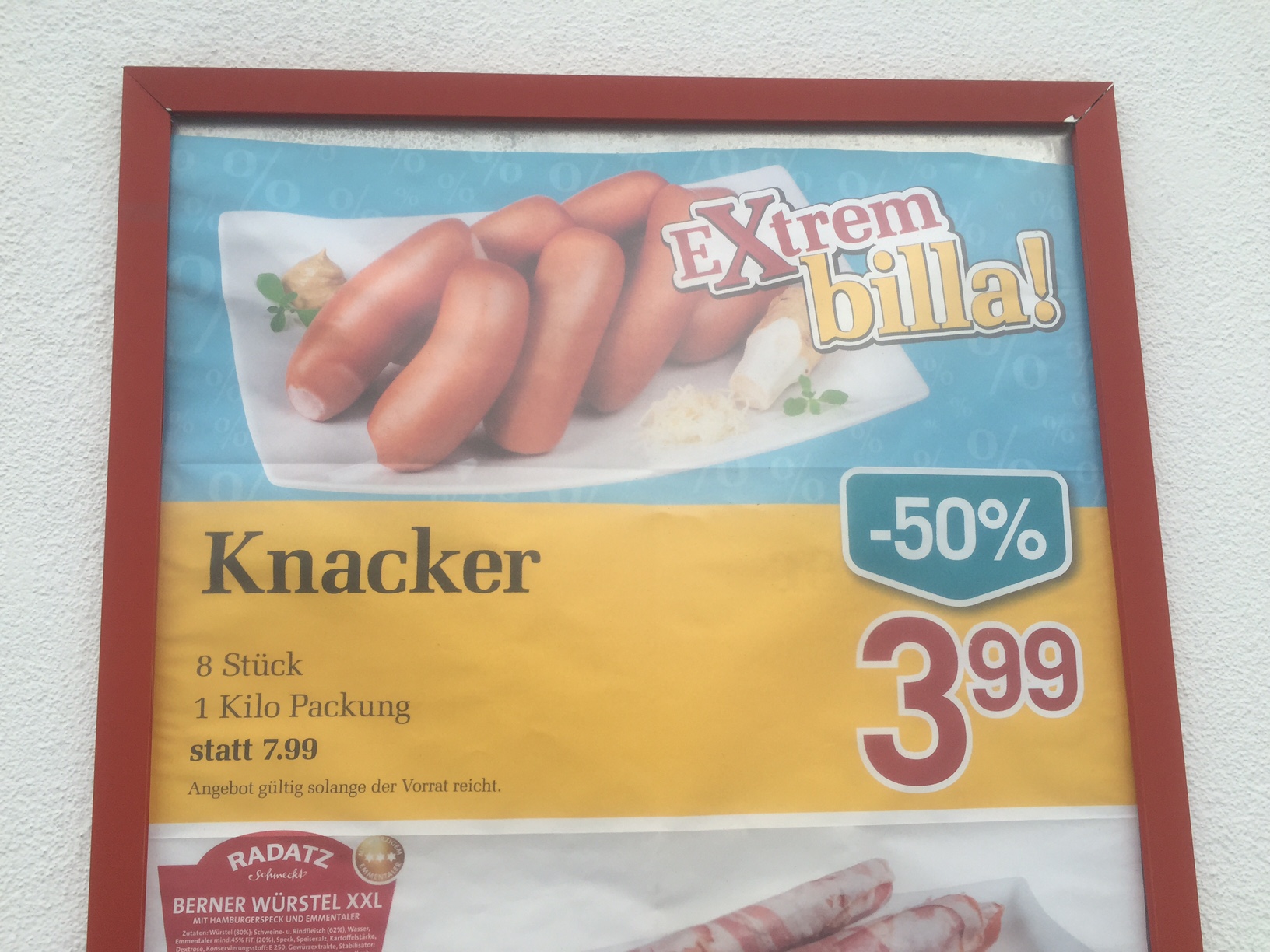 Austria: And their sausages…