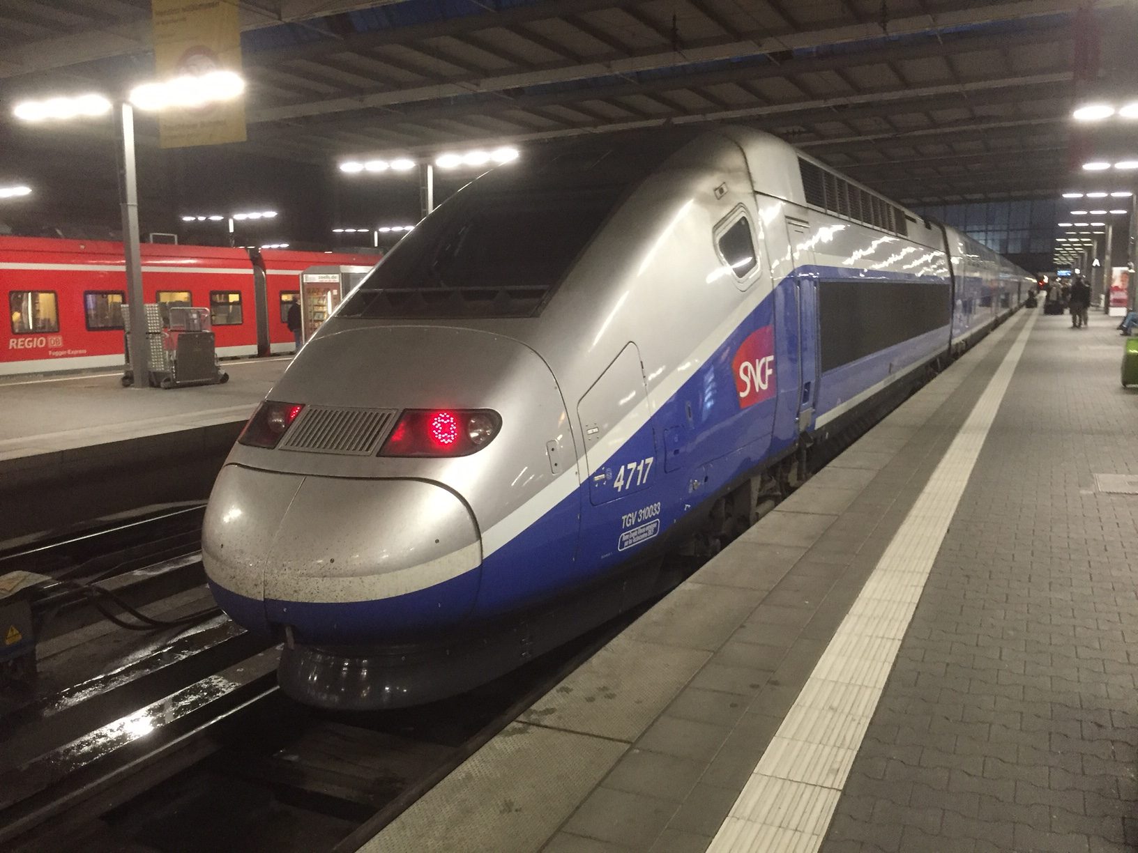 Paris to Munich: Double Deck TGV.