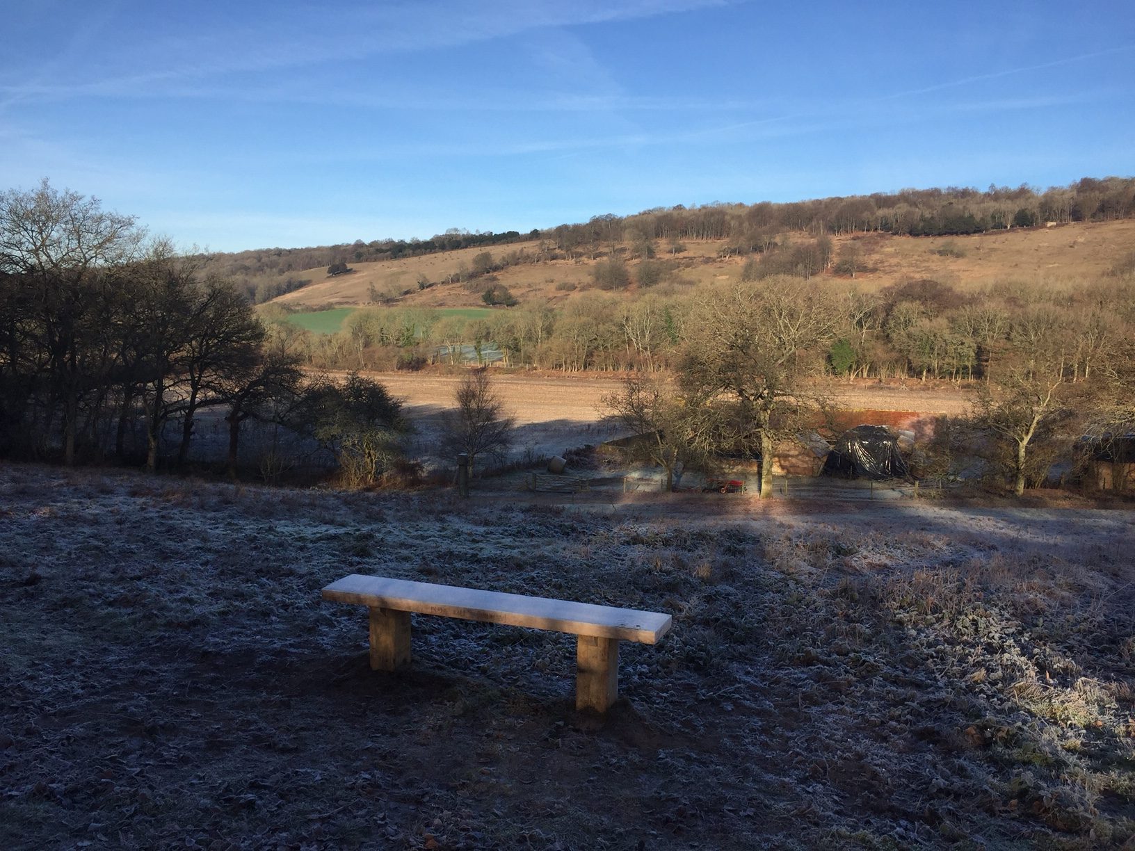 The Bench: A frosty.morning in February.