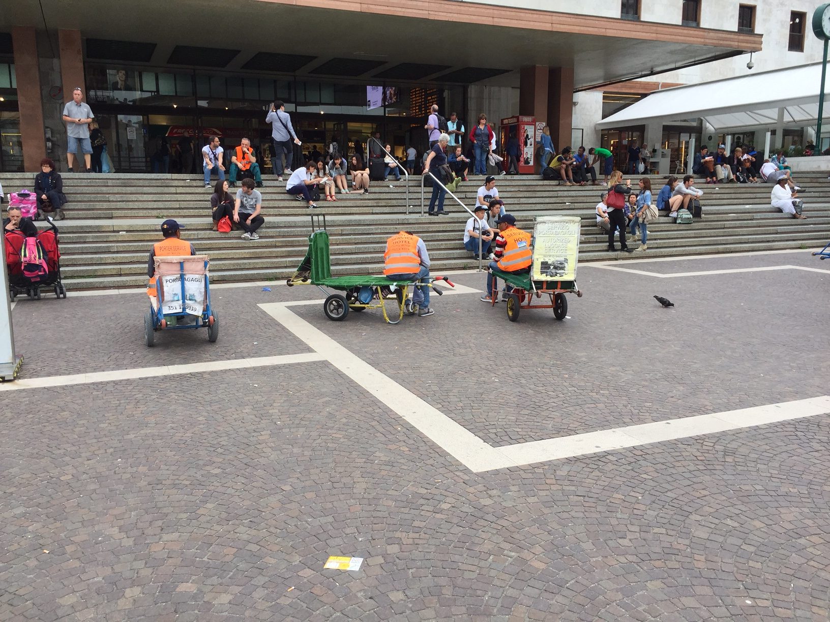 Venice Station: A Man with a Barrow.