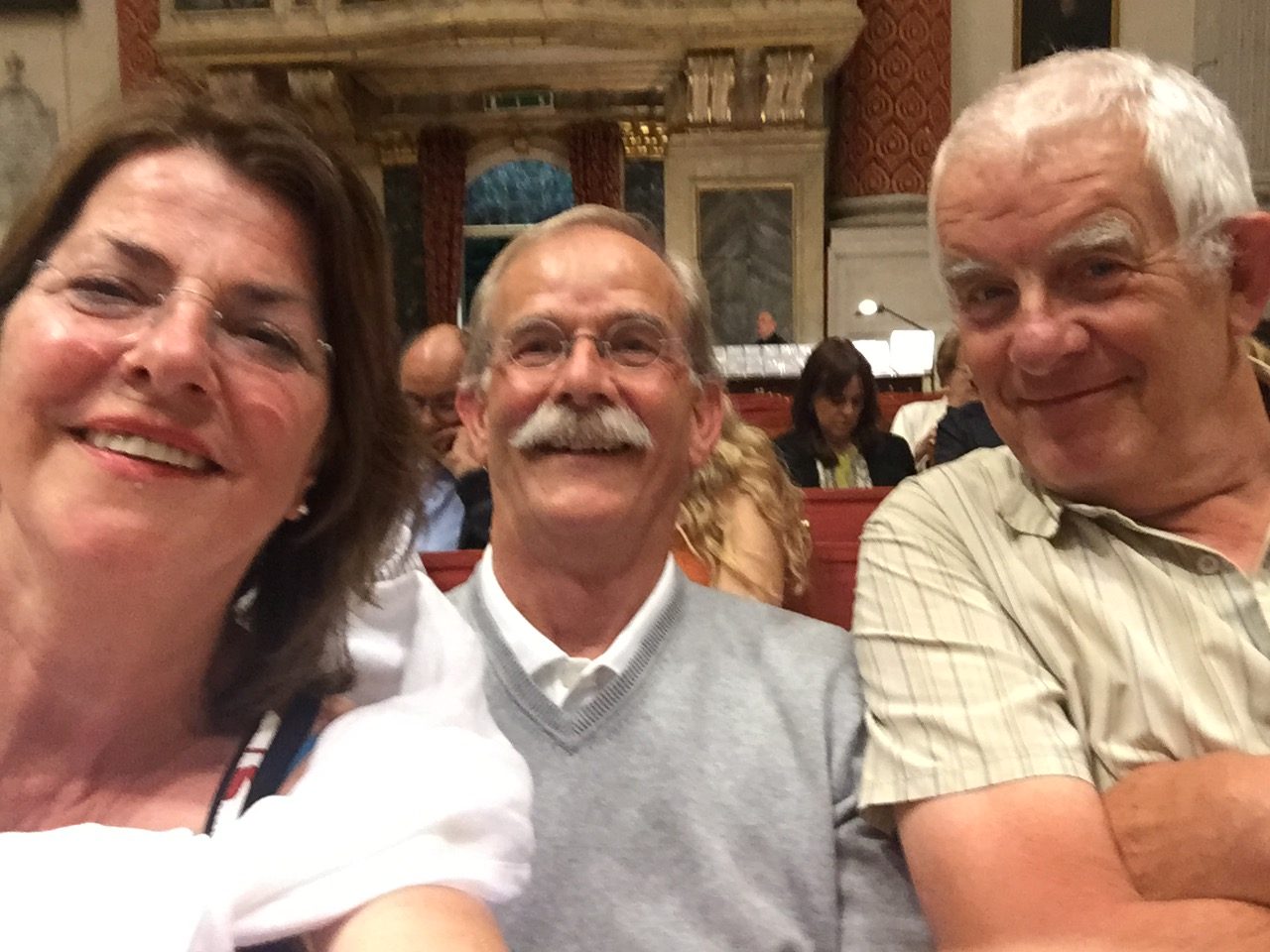 Venice: Bobby's selfie with the Dutch Couple. How ironic is that?