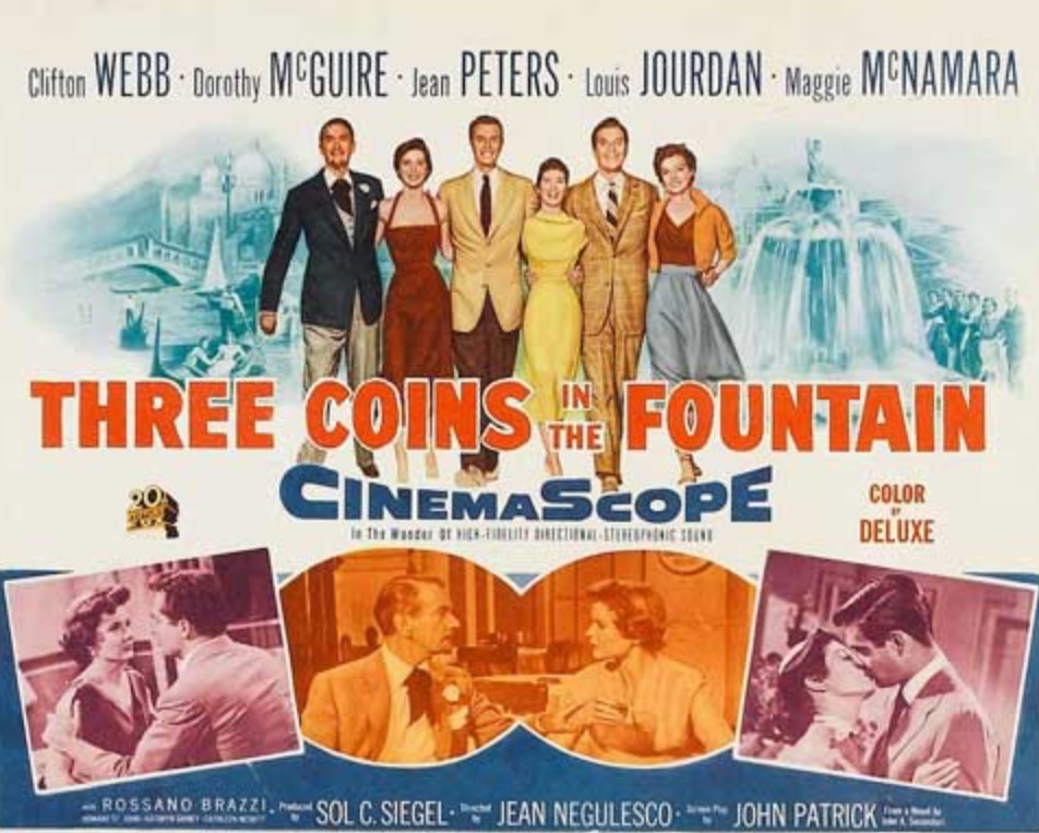 Alexis: Three Coins in the Fountain Cinema Poster.