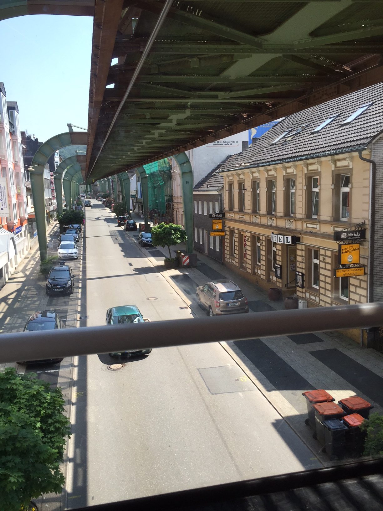 Germany: View from the train - above the road.