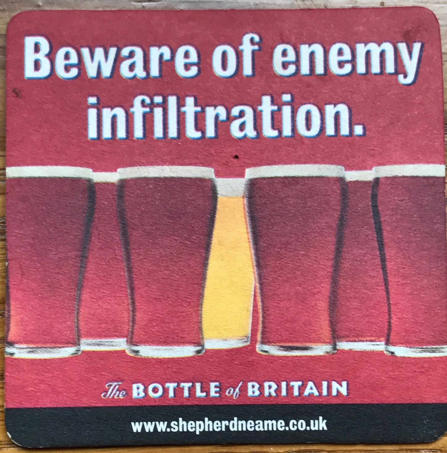Heatwave: Beware of enemy infiltration. The Bottle of Britain.