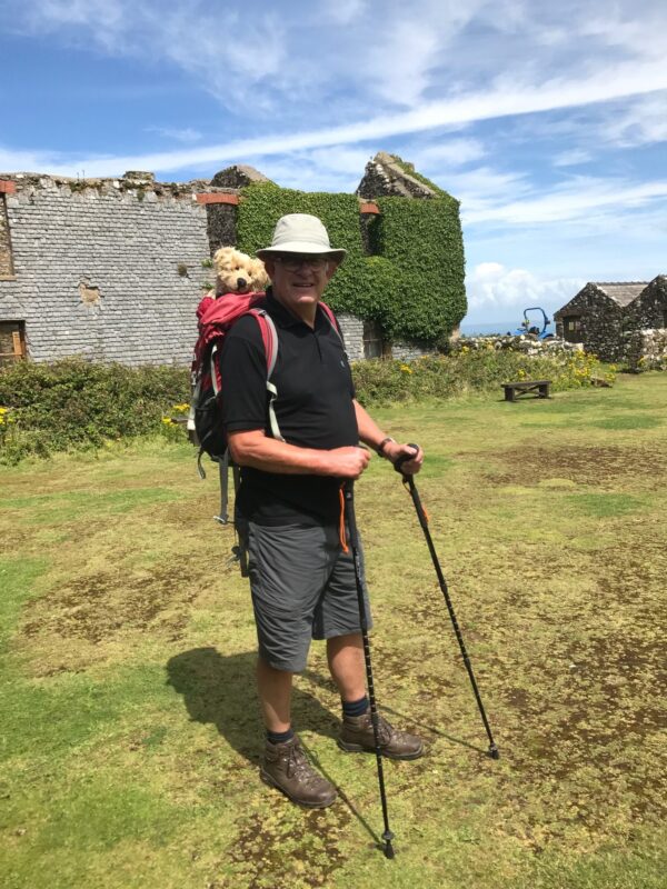 Giselle Eagle: Back on “Bobby’s Island” where he volunteered for nineteen years. Bobby wearing his Summer Tilley 'at