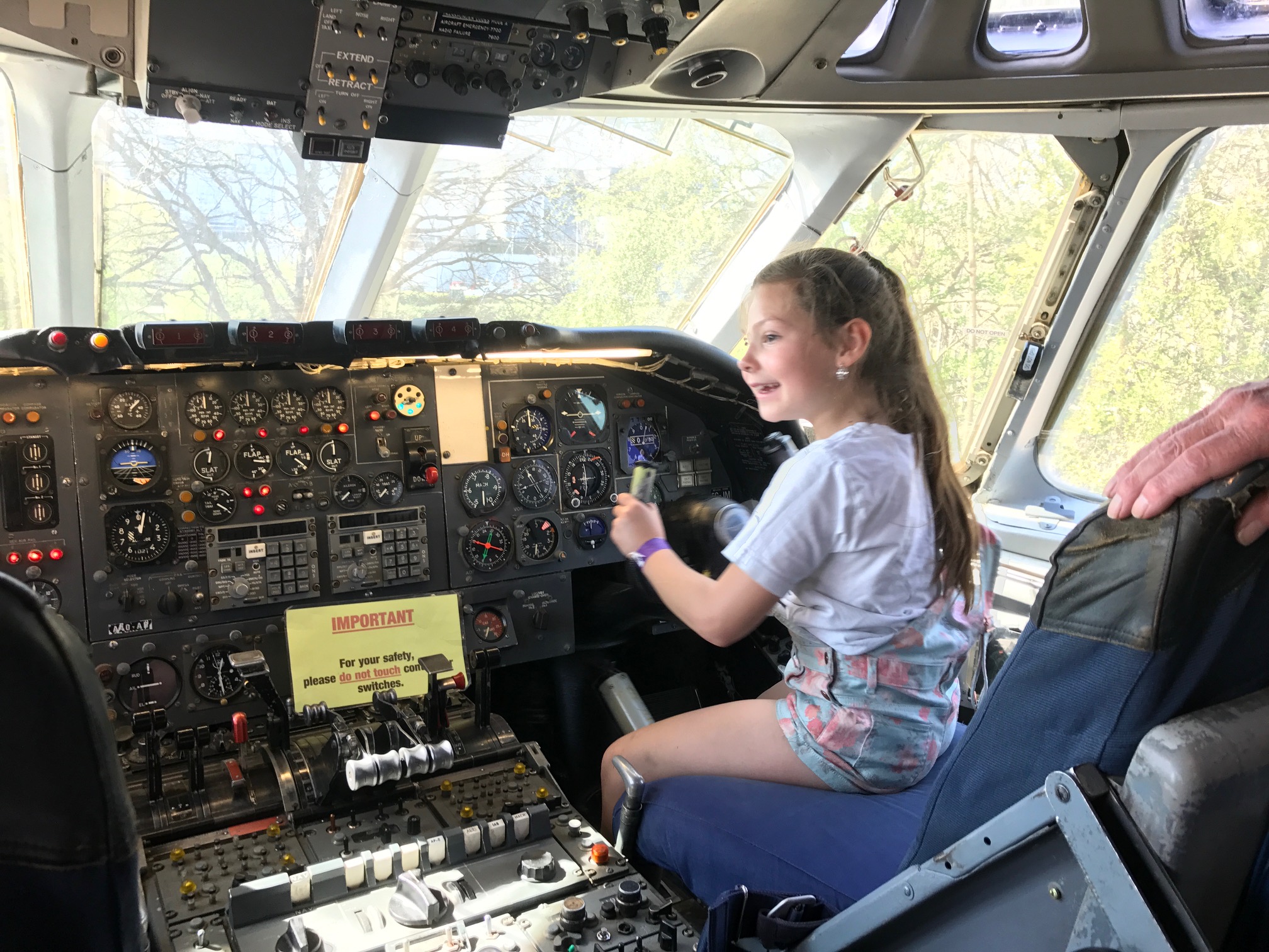 Brooklands: Kyla flying a VC10.