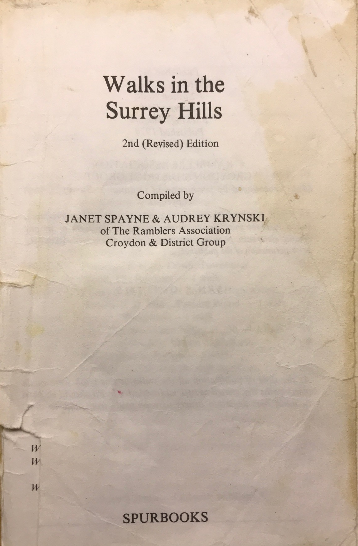 Wintershall Manor: “Walks in the Surrey Hills”. Published 1974.