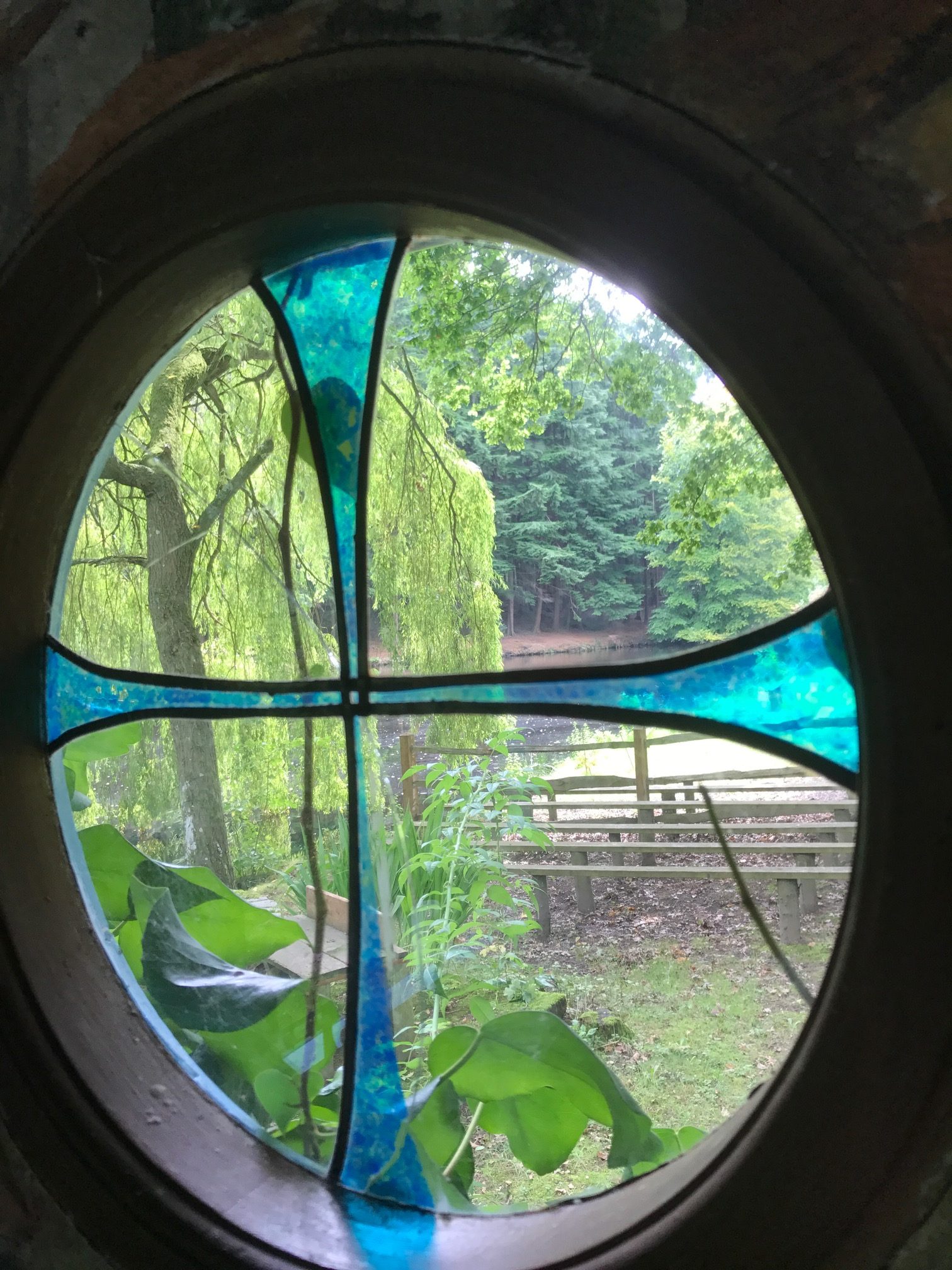 Wintershall Manor: Beautiful but simple window in the chapel.