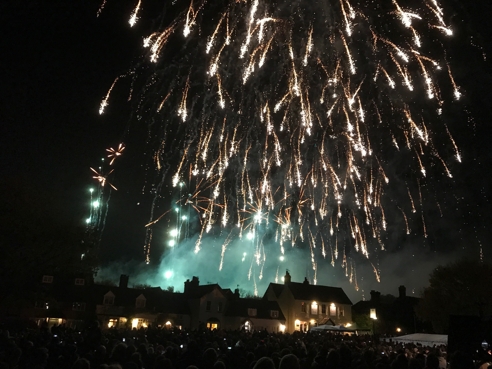 Great Success: The final blast of what is claimed to be the biggest firework display in the UK.