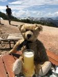 Salzburg: Einer Radler (shandy!). Nice on a hot day. Despite the snow up there, it was pretty warm. As you can see.