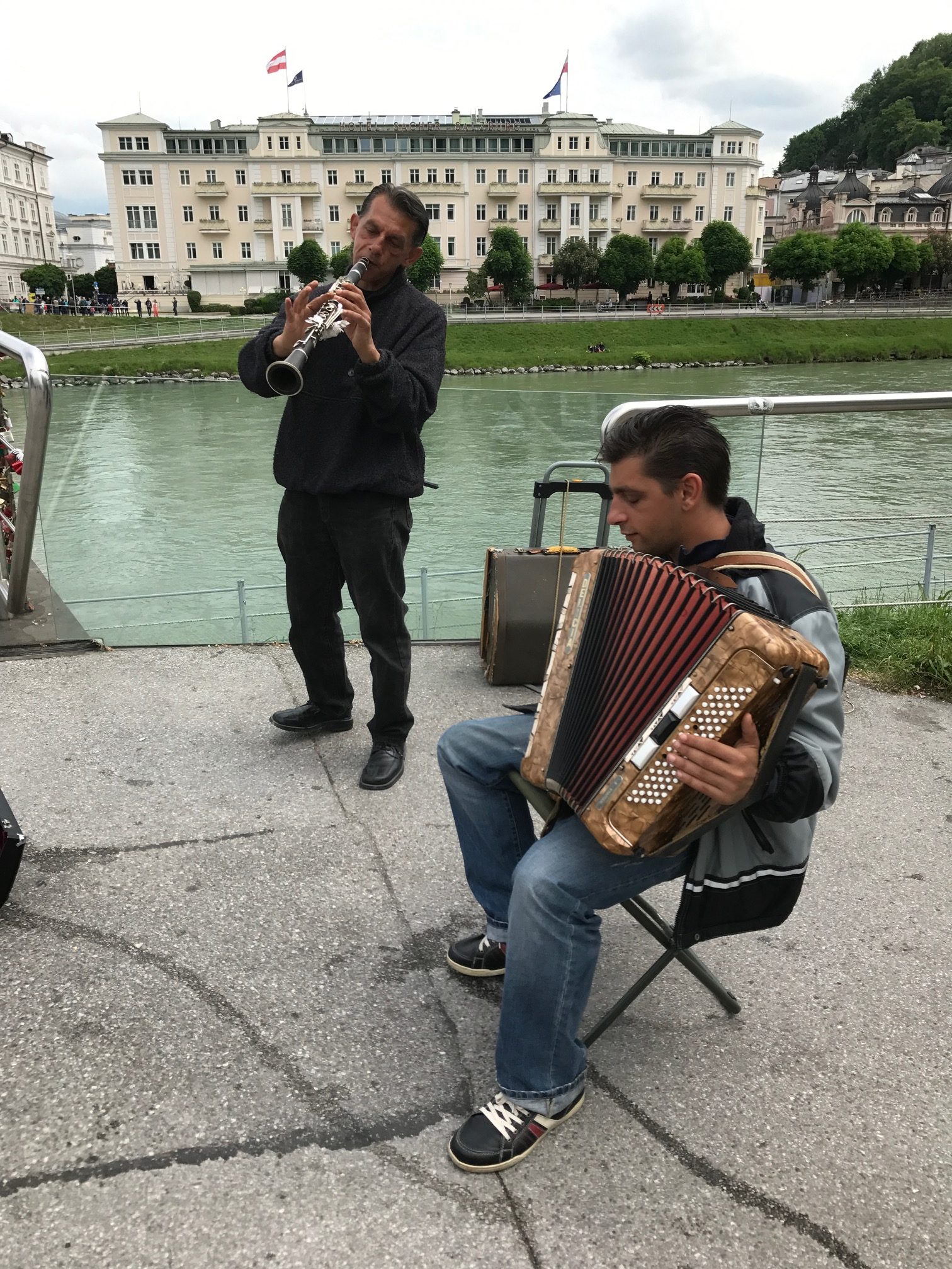 Salzburg: Buskers.