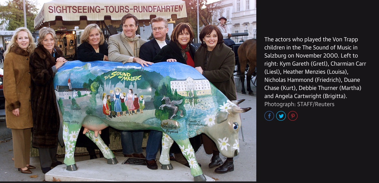 Salzburg: The children from the Sound of Music in 2000.