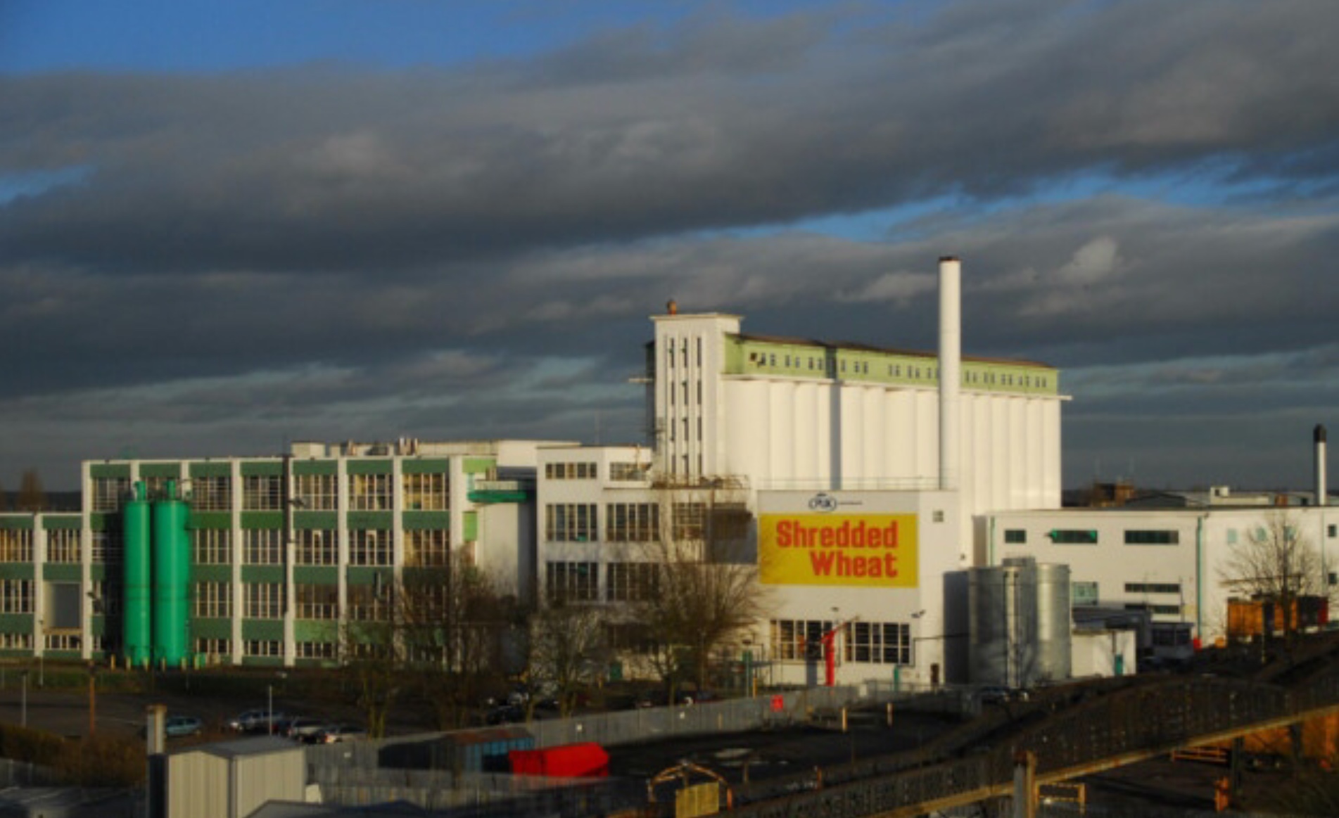 Shredded Wheat: The doomed factory.