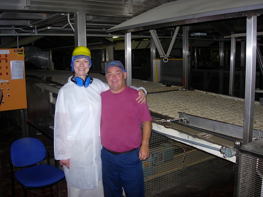 Shredded Wheat: Diddley with Bob. He had worked there for 25 years and watched one million Shredded Wheat go past his gaze every day.