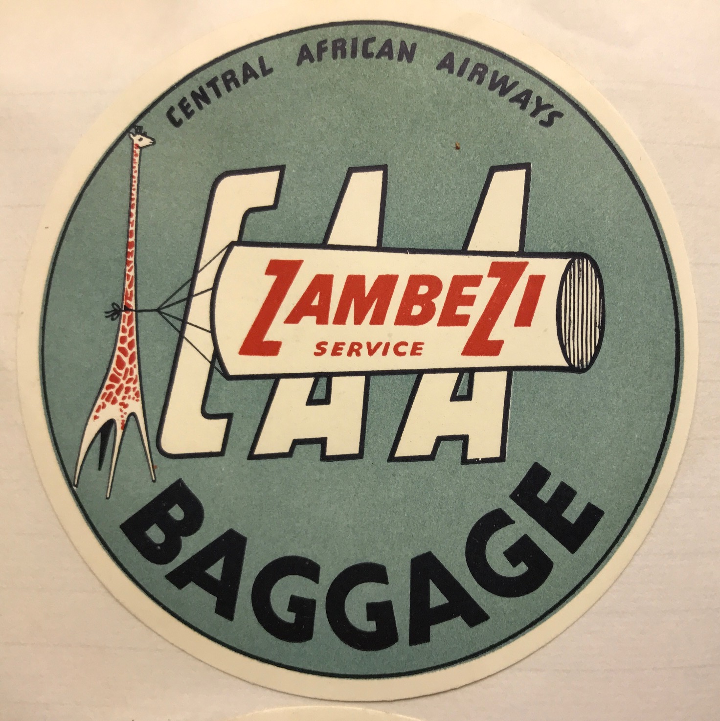 Trevor's Stickies: Central African Airways was formed in 1946. The upheaval of that part of the world led to it ceasing operations in 1967.