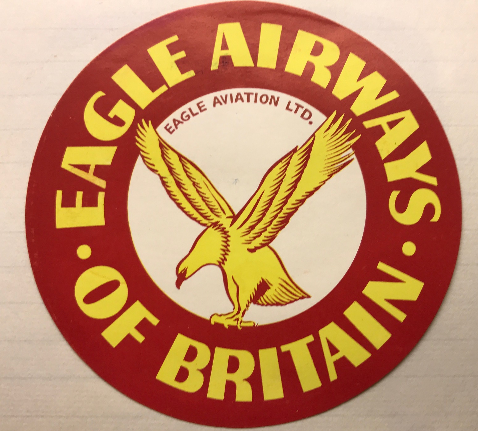 Trevor's Stickies: Eagle Airways 1949. Ceased operations in 1968.