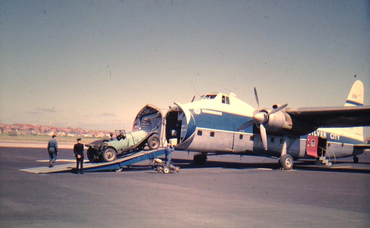 Trevor's Stickies: Just think. Drive to Lymphe in Kent. Your car is driven into the Bristol Freighter. Room for three cars and 20 passengers. Flown to Le Touquet and off you go.