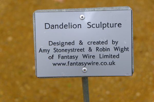 Just Two Hours: Dandelion Sculpture. Designed & created by Amy Stoneystreet & Robin Wight of Fantasy Wire Ltd.