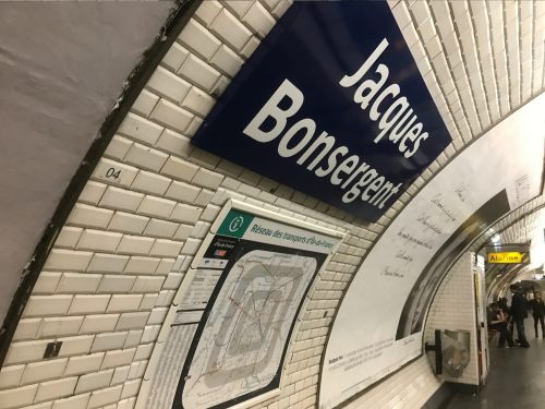 Paris: We love the Metro and the station names. “Jacques Bonsergent”. Named after the first Parisian to be executed by the German occupation in 1940.
