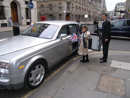 Special One: Princess Jasmine and chauffeur Andrew.