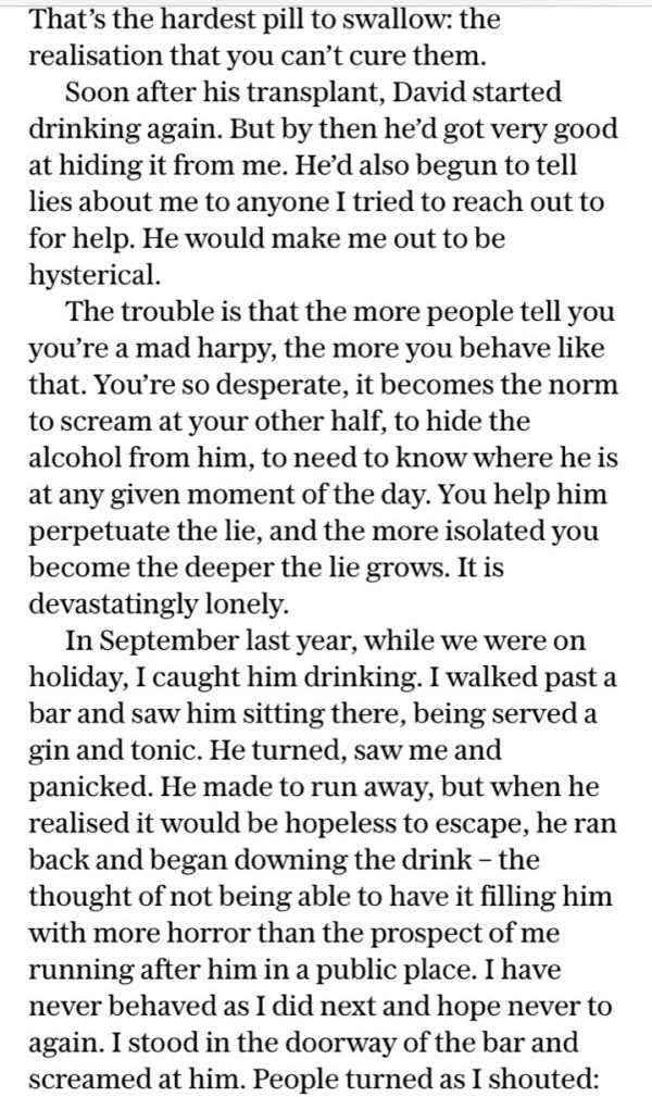 Alcoholic: Telegraph Article.