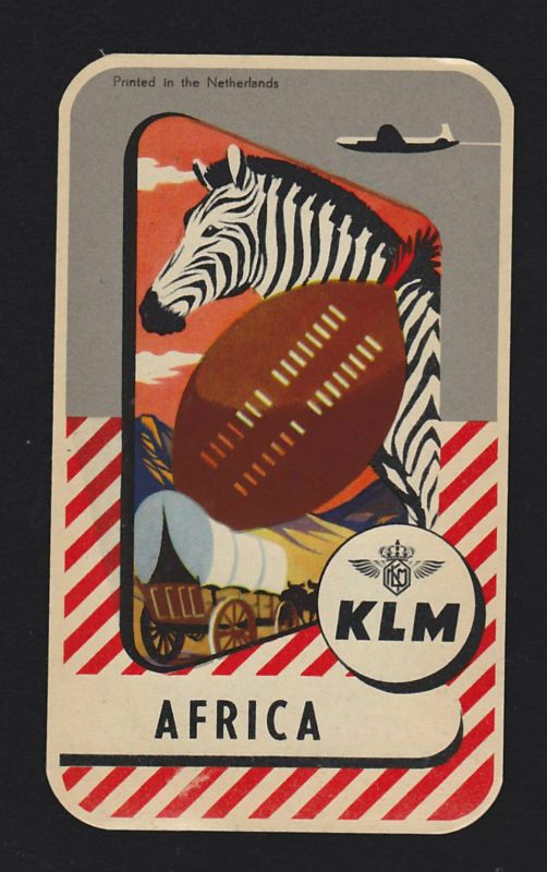 Trevor and Henry: KLM to AFrica. Netherlands