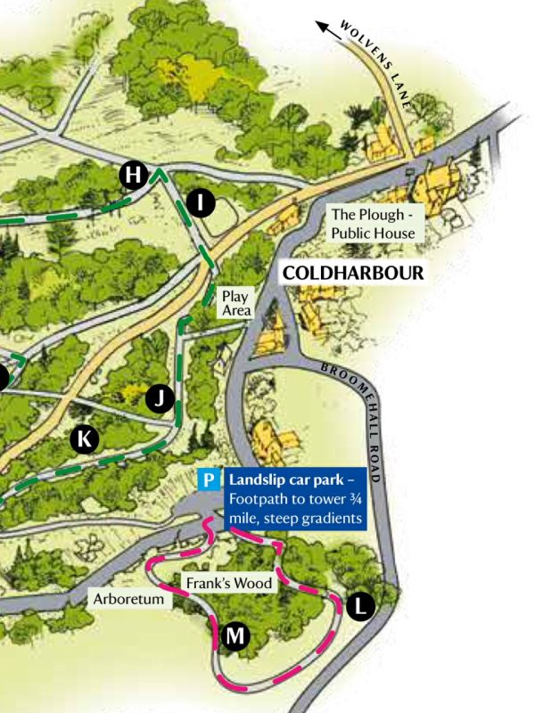 Frank's Walk: Map of Coldharbour.