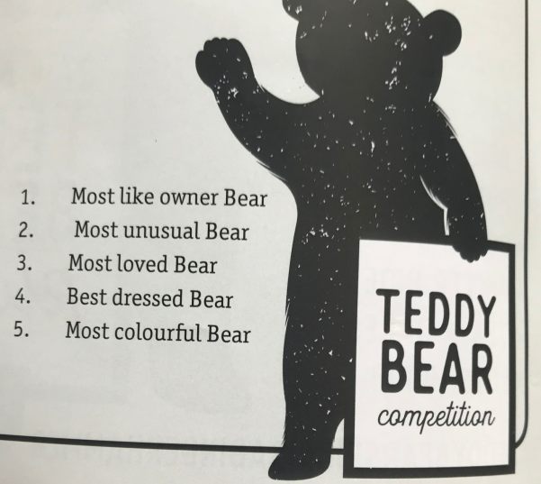 Teddy Bears' Picnic: “Competition Time.” “Yes! What have we gone in for? WHHATTT? Most like owner. You must be bleedin joking.“